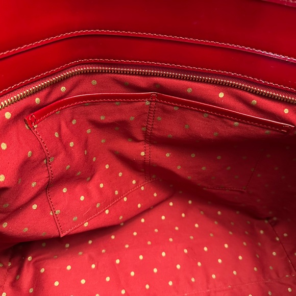 Kate Spade Shiny Red Perforated Tote - Picture 3 of 3